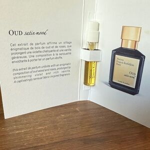 Maison Francis Kurkdjian Oud Satin Mood Sample - Gold and Black sample